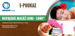 Havajská masáž LOMI-LOMI