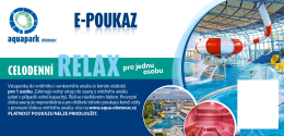 Celodenní poukaz RELAX